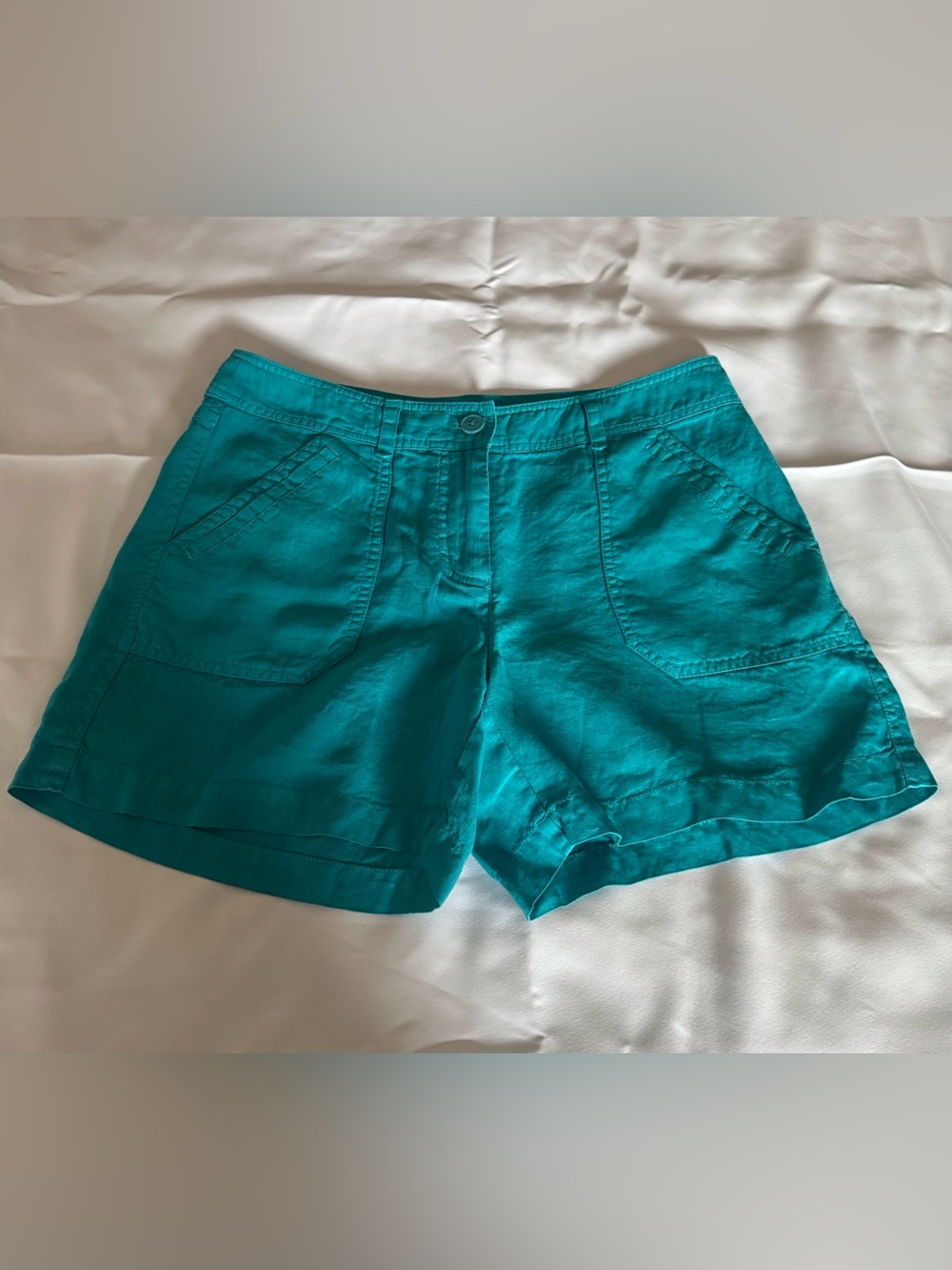 Tommy Bahama Blue Linen Shorts NWOT